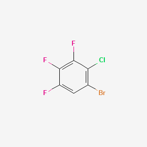 1-Bromo-2-chloro-3,4,5-trifluorobenzene structure, CAS 122375-83-1