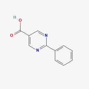2-Phenylpyrimidine-5-carboxylicacid structure, CAS 122773-97-1