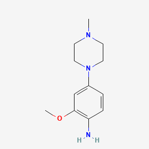 2-Methoxy-4-(4-methylpiperazin-1-yl)aniline structure, CAS 122833-04-9