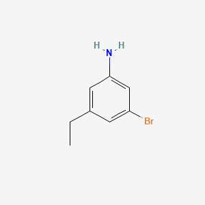 3-Bromo-5-Ethyl-benzenamine structure, CAS 123158-68-9