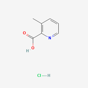 3-Methylpyridine-2-carboxylicacidhydrochloride structure, CAS 123811-72-3
