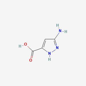 1H-Pyrazole-5-amino-3-carboxylicacid structure, CAS 124004-31-5
