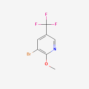 3-Bromo-2-methoxy-5-trifluoroMethylpyridine structure, CAS 124432-63-9