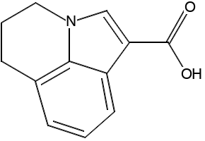 5,6-Dihydro-4H-pyrrolo[3,2,1-ij]quinoline-1-carboxylicacid structure, CAS 124730-56-9