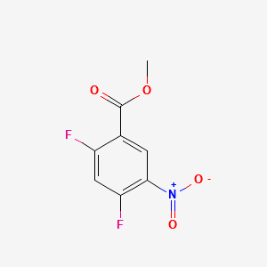 2,4-Difluoro-5-nitrobenzoicacidmethylester structure, CAS 125568-71-0