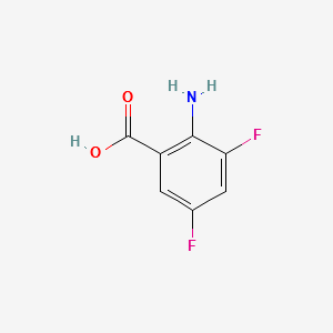 2-Amino-3,5-difluorobenzoicacid structure, CAS 126674-78-0