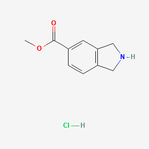 Methylisoindoline-5-carboxylateHCl structure, CAS 127168-93-8