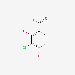 3-Chloro-2,4-difluorobenzaldehyde structure, CAS 127675-46-1