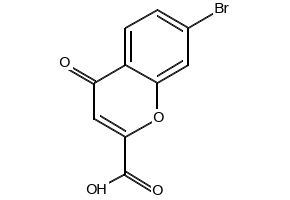7-Bromo-4-oxo-4H-chromene-2-carboxylicacid structure, CAS 113850-96-7