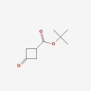 T-butyl-3-oxocyclobutanecarboxylate structure, CAS 145549-76-4