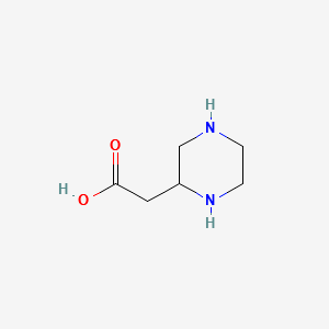 2-Piperazineaceticacid structure, CAS 14566-74-6
