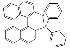 (R)-(+)-2-(Diphenylphosphino)-2'-methoxy-1,1'-binaphthyl structure, CAS 145964-33-6