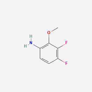 3,4-Difluoro-2-methoxyaniline structure, CAS 114076-35-6