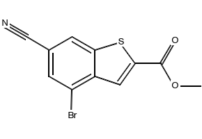 Methyl6-cyanobenzo[b]thiophene-2-carboxylate structure, CAS 146137-95-3