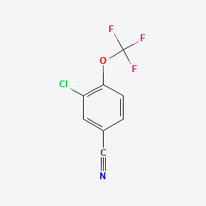 3-Chloro-4-(trifluoromethoxy)benzonitrile structure, CAS 129604-26-8