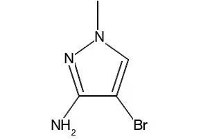 3-Amino-4-bromo-1-methyl-1H-pyrazole structure, CAS 146941-72-2