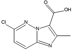 6-Chloro-2-methylimidazo[1,2-b]pyridazine-3-carboxylicacid structure, CAS 14714-22-8