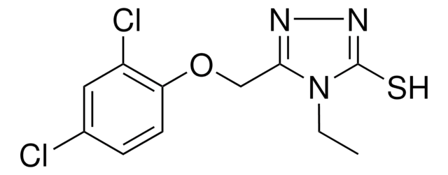 5-((2,4-Dichlorophenoxy)methyl)-4H-1,2,4-triazole-3-thiol structure, CAS 130087-63-7