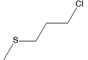 3-Chloropropylmethylsulfane structure, CAS 13012-59-4