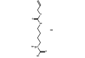 6-Allyloxycarbonylamino-2-amino-hexanoicacid structure, CAS 147529-99-5