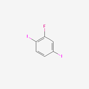 1,4-Diiodo-2-fluorobenzene structure, CAS 147808-02-4