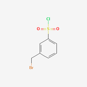 3-Bromomethylbenzenesulfonylchloride structure, CAS 148583-69-1