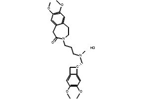 Ivabradinehydrochloride structure, CAS 148849-67-6