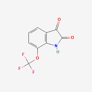 7-Trifluoromethoxyisatin structure, CAS 149125-30-4