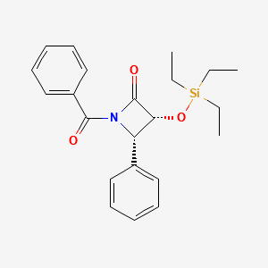 (3R,4S)-1-Benzoyl-4-phenyl-3-[(triEthylsilyl)oxy]-2-azetidinone structure, CAS 149249-91-2