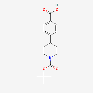 N-Boc-4-(4-Carboxyphenyl)piperidine structure, CAS 149353-75-3