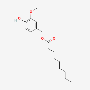 Syntheticcapsiate(Vanillylnonanoate) structure, CAS 131119-10-3