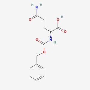 N-Cbz-D-glutamine structure, CAS 13139-52-1
