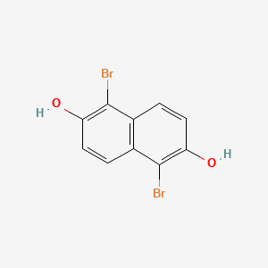 1,5-Dibromonaphthalene-2,6-diol structure, CAS 132178-78-0