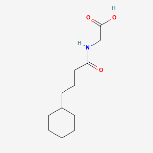 N-Cyclohexanebutyrylglycine structure, CAS 132422-42-5