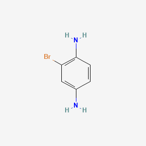 2-Bromo-benzene-1,4-diamine structure, CAS 13296-69-0