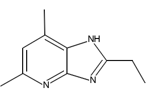 2-Ethyl-5,7-dimethyl-3H-imidazo[4,5-b]pyridine structure, CAS 133240-06-9
