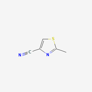 2-Methylthiazole-4-carbonitrile structure, CAS 21917-76-0