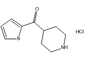 Piperidin-4-yl(thiophen-2-yl)methanonehydrochloride structure, CAS 219540-76-8