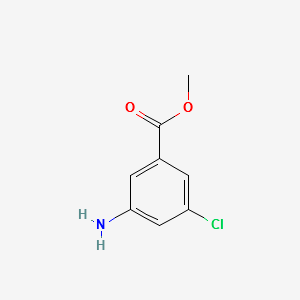 3-Amino-5-chloro-benzoicacidmethylester structure, CAS 21961-31-9