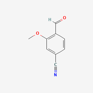 4-Cyano-2-methoxybenzaldehyde structure, CAS 21962-45-8