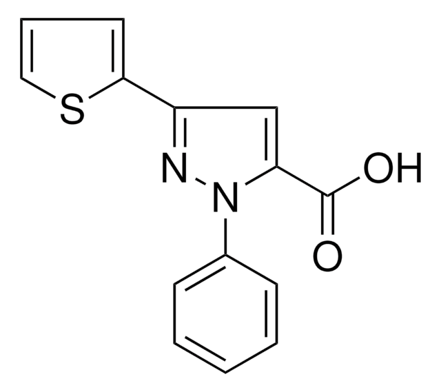 1-Phenyl-5-(2-thienyl)-1H-pyrazole-3-carboxylicacid structure, CAS 220192-02-9