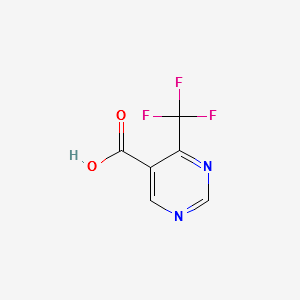 4-(Trifluoromethyl)pyrimidine-5-carboxylicacid structure, CAS 220880-12-6