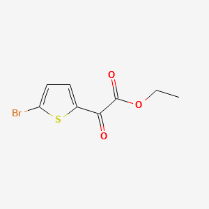 Ethyl(5-bromothien-2-yl)glyoxylate structure, CAS 22098-10-8