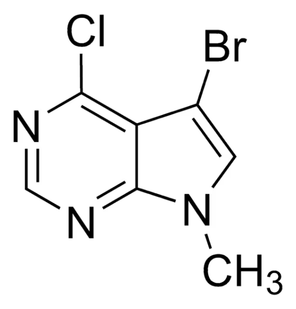 4-Chloro-5-nitro-7H-pyrrolo[2,3-d]pyrimidine structure, CAS 22277-01-6