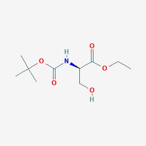 D-Serine,N-[(1,1-dimethylethoxy)carbonyl]-,ethylester structure, CAS 1146954-88-2