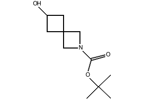 Tert-butyl6-hydroxy-2-azaspiro[3.3]heptane-2-carboxylate structure, CAS 1147557-97-8