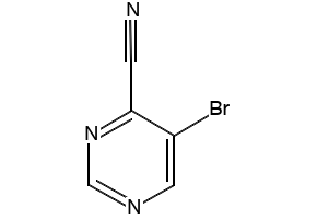 5-Bromo-4-cyanopyrimidine structure, CAS 114969-66-3