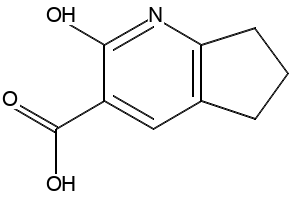 2-Hydroxy-6,7-dihydro-5H-cyclopenta[b]pyridine-3-carboxylicacid structure, CAS 115122-63-9
