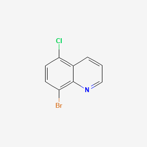 8-Bromo-5-chloroquinoline structure, CAS 1154741-20-4