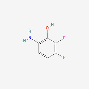 6-Amino-2,3-difluorophenol structure, CAS 115551-33-2